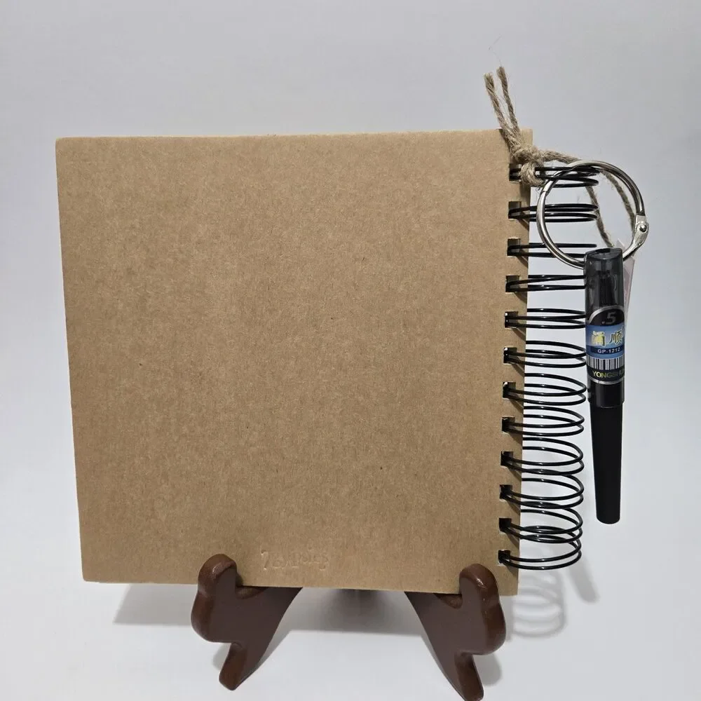 7 Gypsies Naked Journal INDEX Book Spiral Bound Blank Journal Manila Pages Bonus